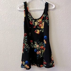 black floral dress